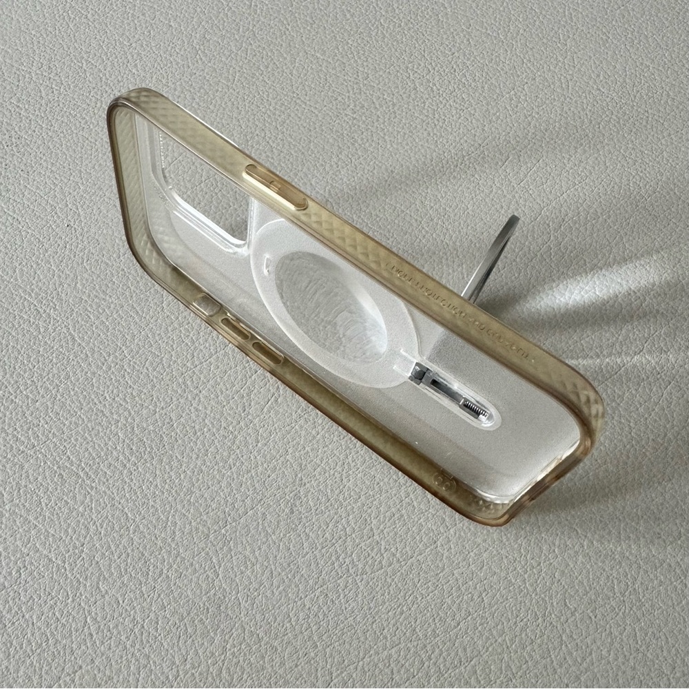 Magnetic Kickstand Case for iPhone 14 Pro | JUESHITUO | Matte Clear
